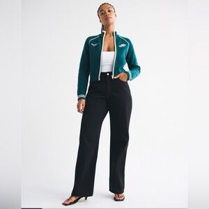 Abercrombie & Fitch Black Loose High Rise Denim Jeans